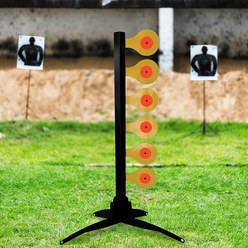 Miniatura 9 de Birchwood Casey World of Targets - Pistola de competición deportiva AR500 de acero amarillo