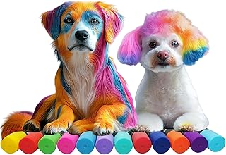 Temporary Dog Hair Dye Pens – Washable Pet Coloring for Dogs – Vibrant Dog Hair Dye Temporary that Washes Out in 1 Wash – ...