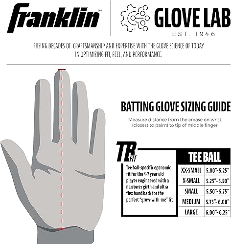 Miniatura 5 de Franklin Sports MLB Teeball Flex Series Guantes de bateo