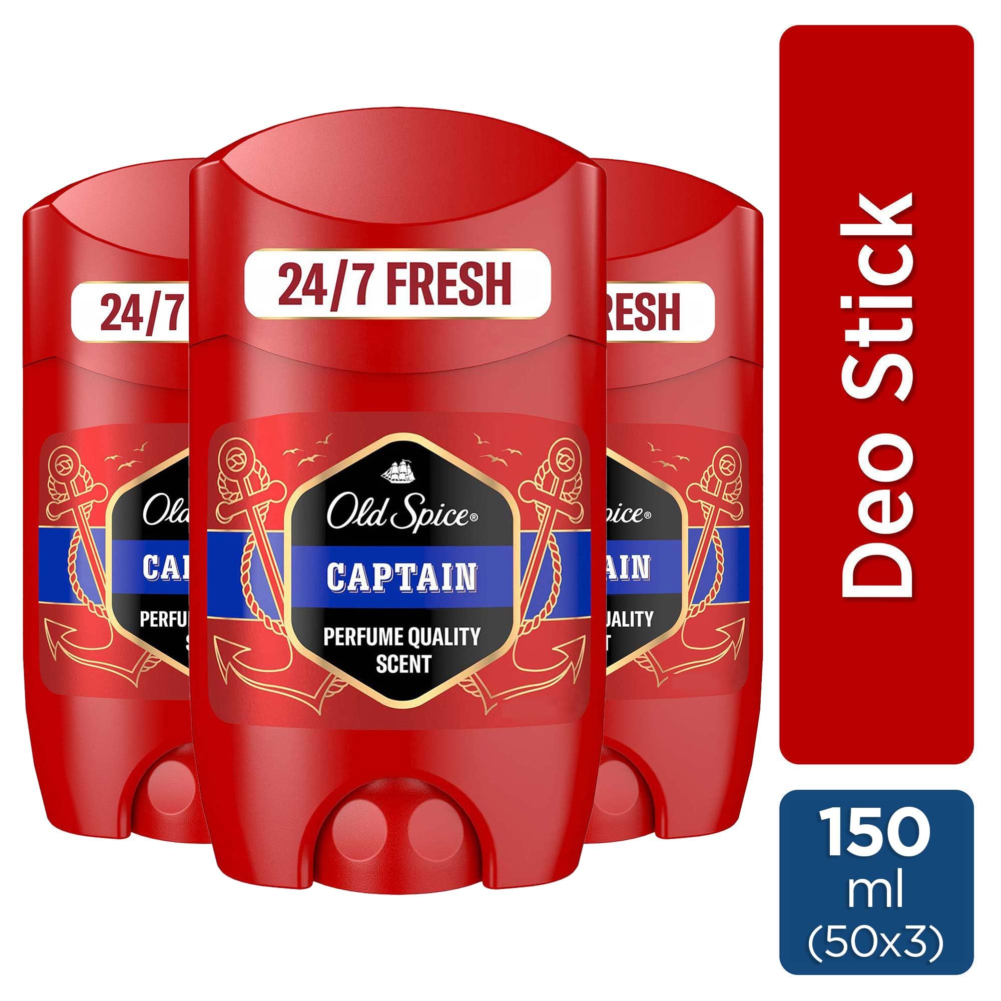 Old Spice Captain Erkek Deodorant Stick 50 ml 3lü paket