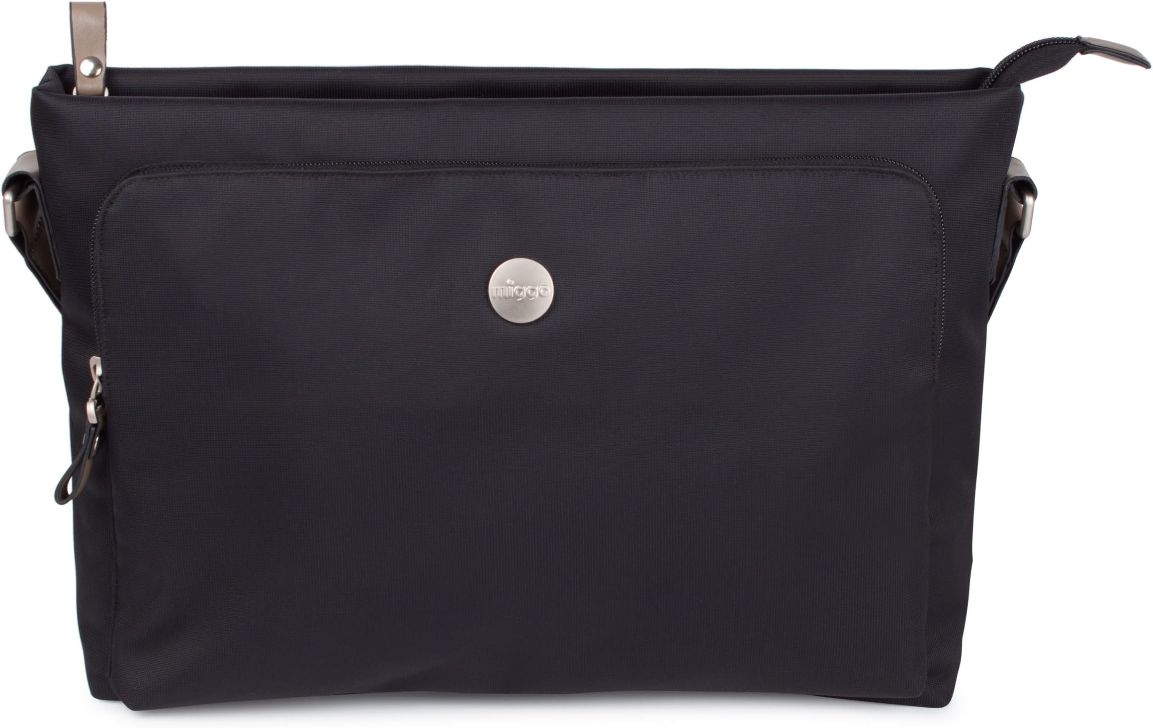 BAL HARBOUR Slim Briefcase, Polyester, Black, Fits up to 13-inch Laptop & 10-inch Tablet