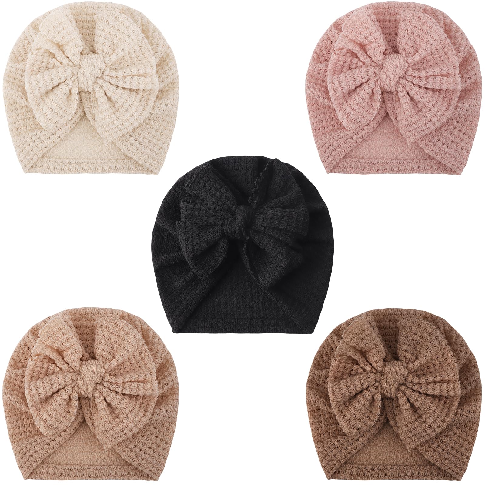 DRESHOW Baby Turban Hats Turban Bun Knot Baby Infant Beanie Baby Girl Soft Cute Toddler Cap