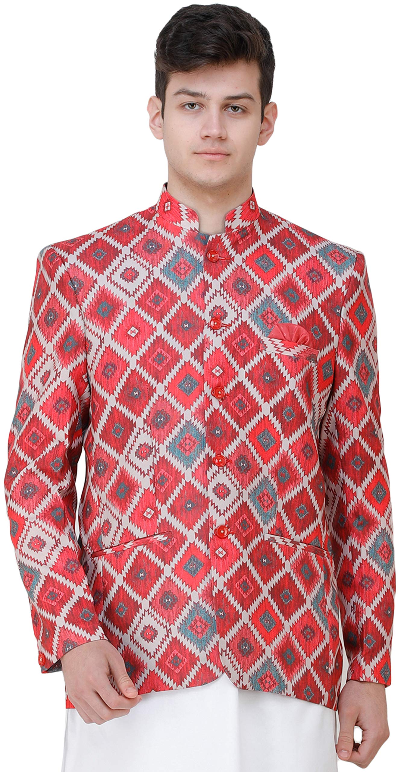 exotic india Men's Notch Lapel Regular Lehenga Choli-picture-46
