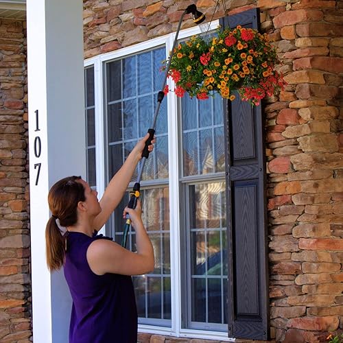 Miniatura 5 de Melnor 65145AMZ RelaxGrip - Varita de extensión QuickConnects con 8 patrones, color negro y amarillo