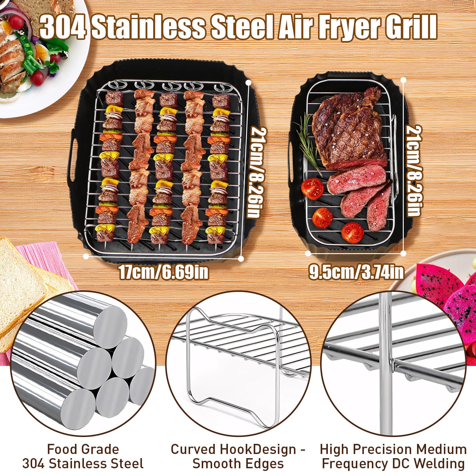 100 pezzi di carta da forno Airfryer per Philips Airfryer Dual Basket