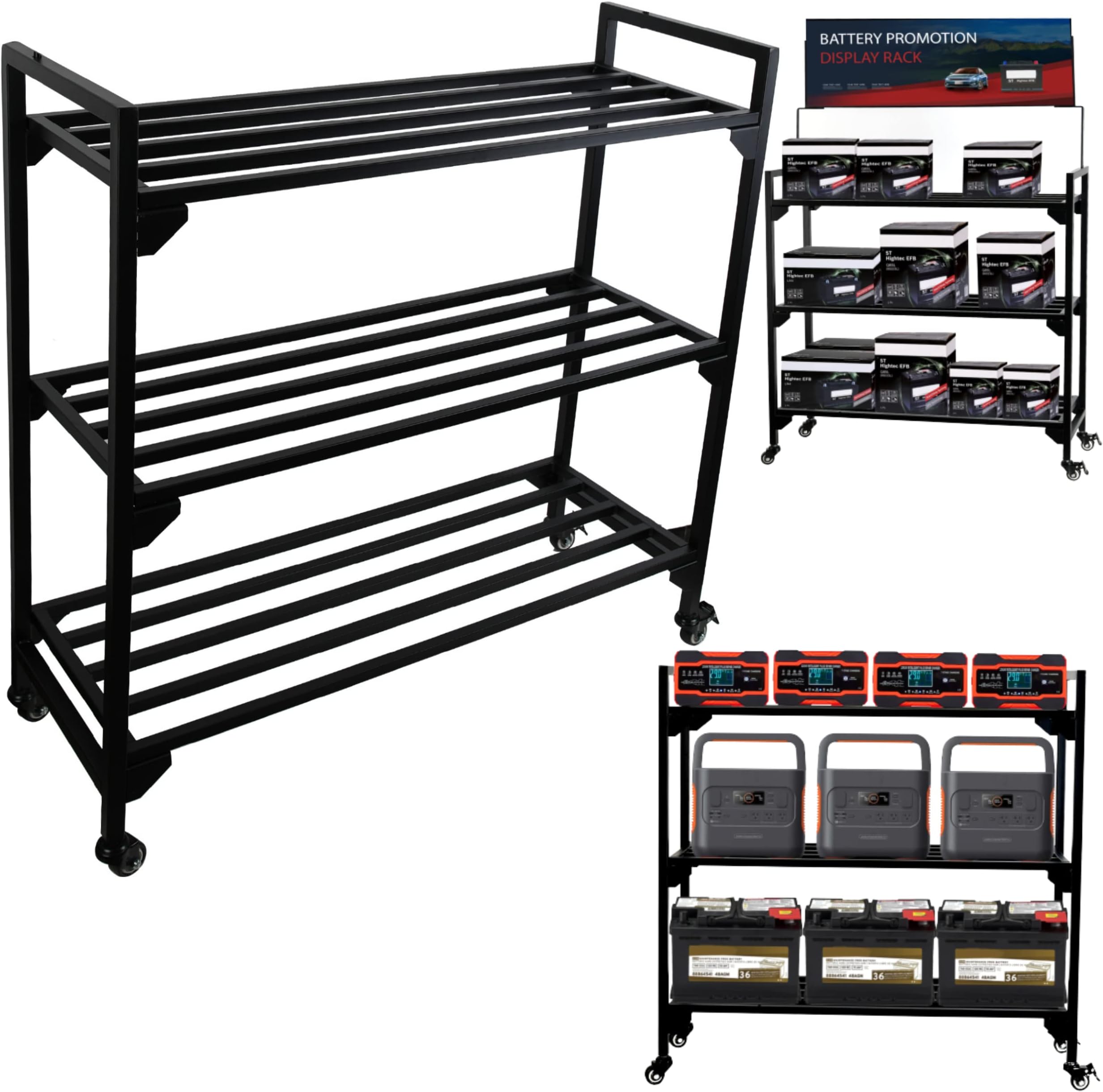Amazon.com: EROTASH Battery Rack, Car Battery Rack, Battery Display ...
