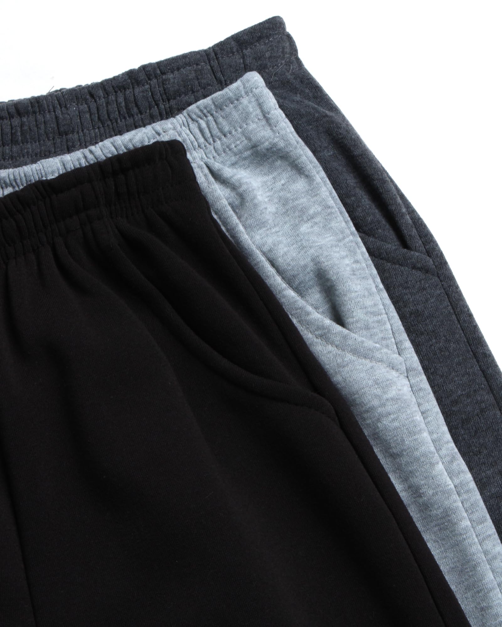 Coney Island Pantalones deportivos para niña – Pantalones deportivos de forro polar (3 unidades)