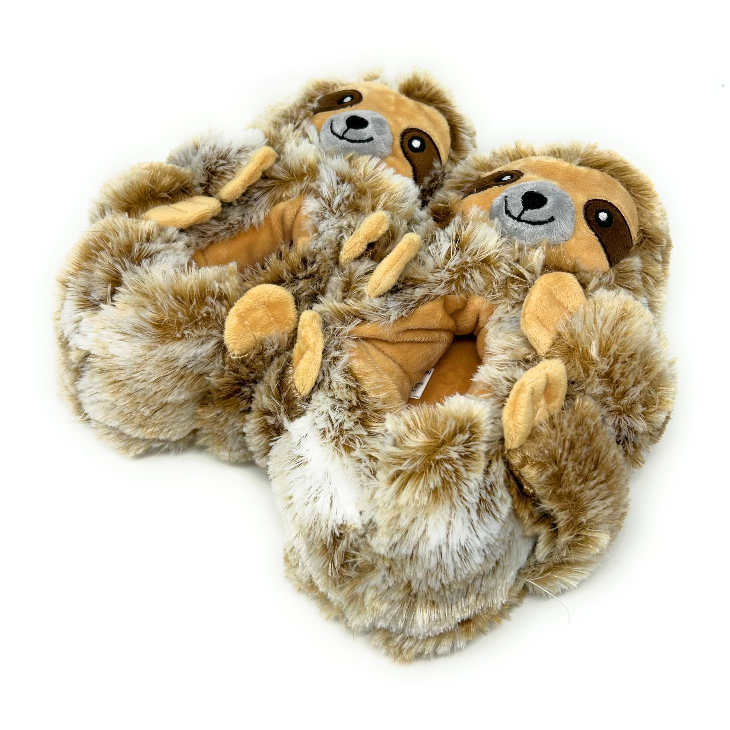ooohyeah Funny Animal Hug Plush Slippers for Women Novelty Cute Cozy Warm House Slippers with Non-Slip Grips