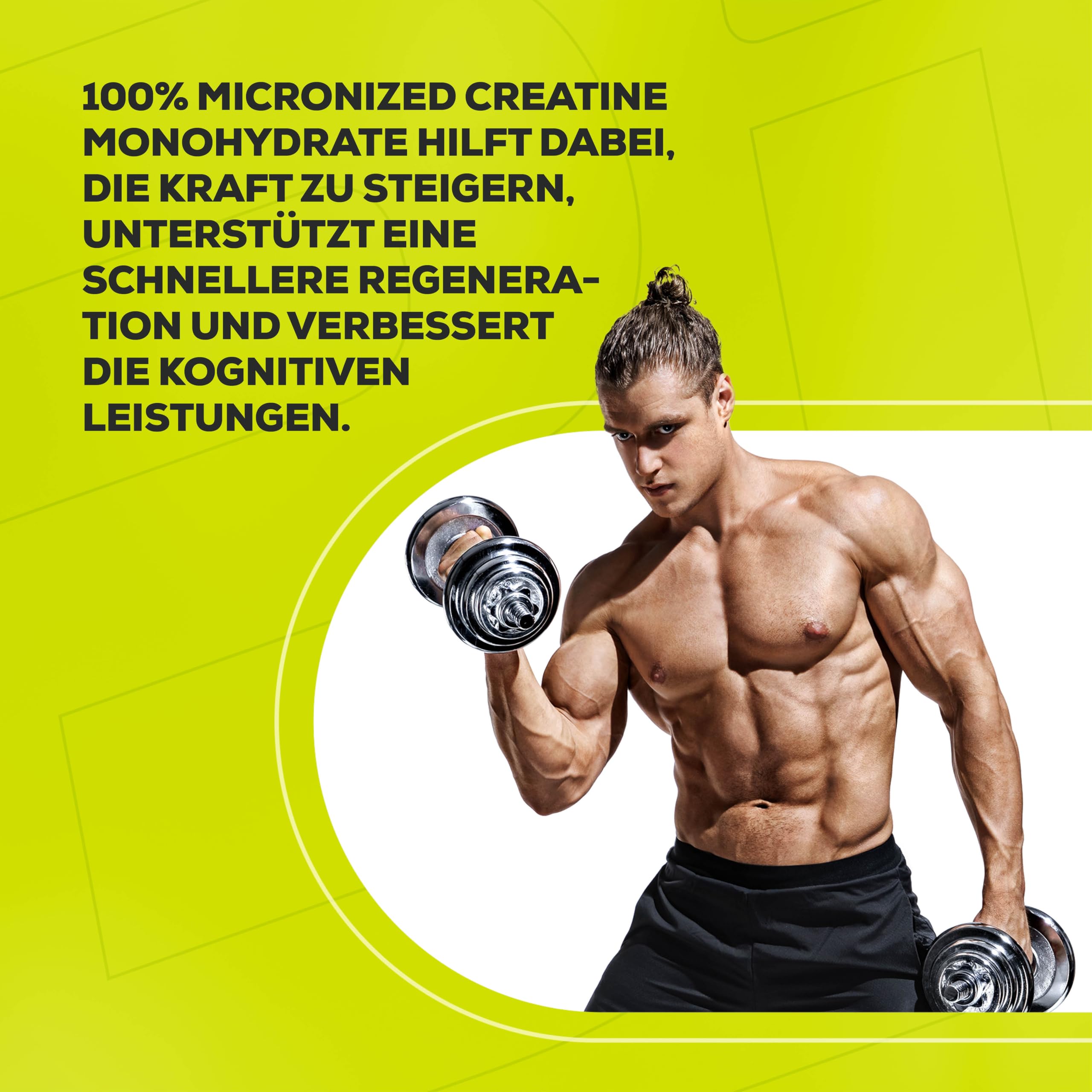 BioTechUSA 100% Creatine Monohydrate | Mikronisierte Formel | Creatin steigert die Leistung bei Schnellkrafttraining | Leicht lösliche Formel | reines Monohydrat | 500 g Dose