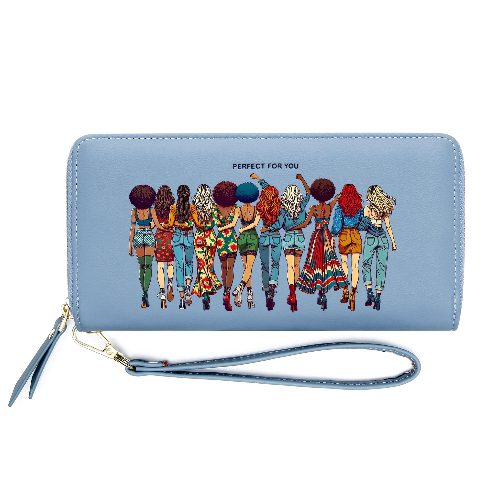 ZRTARY Personalized Liberation Themed Women's Wallets,Birthday Gift,Holiday Commemorative Gift for Family&Friend,Graduation Gift for Classmate 1299s