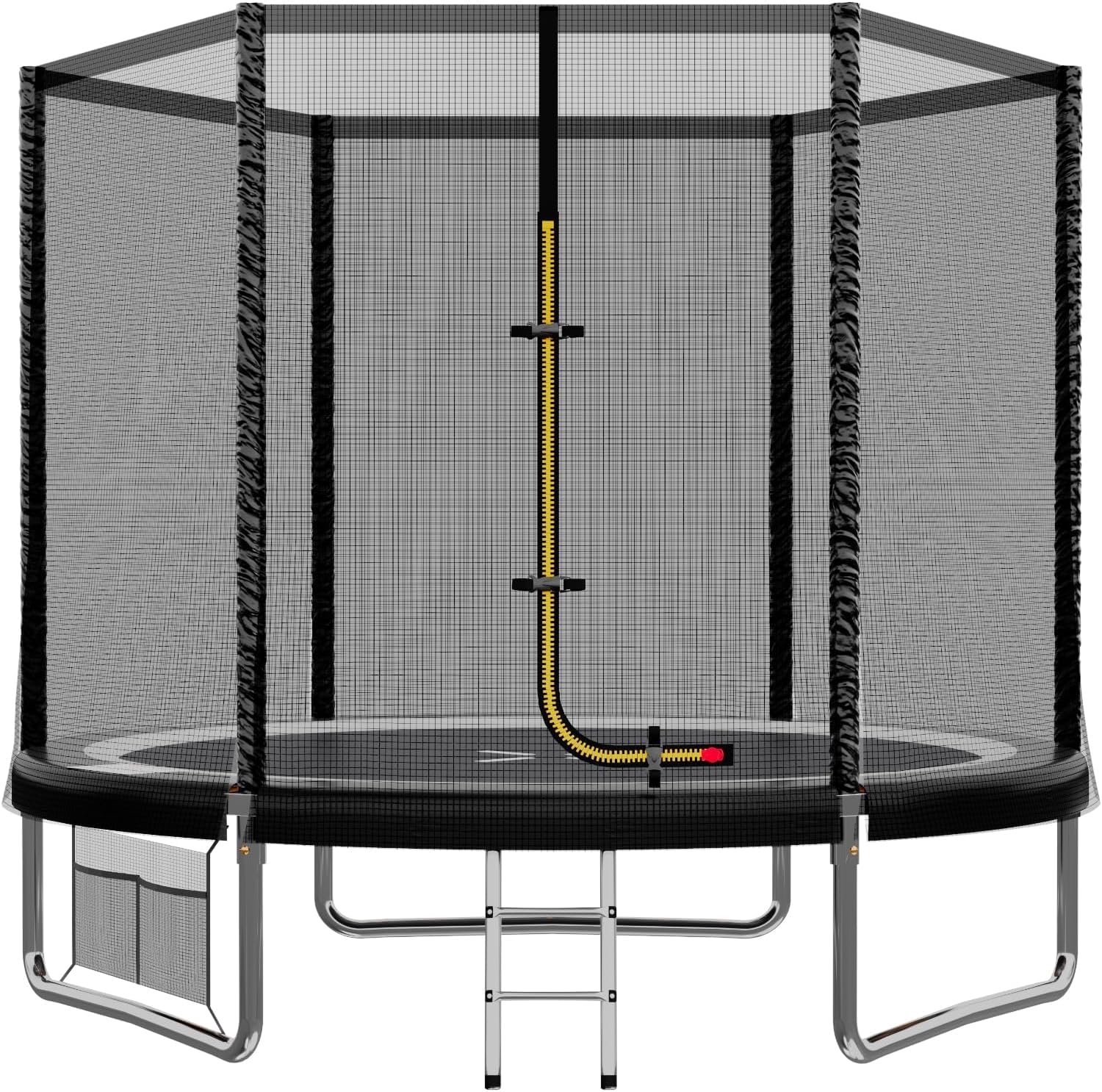 JUMMICO Garden Trampoline for Children, 6ft/7.5ft/10ft/12ft Trampoline Outdoor Safety net and Padded Poles for Children Indoor Outdoor Fitness,Maximum up to 150 kg