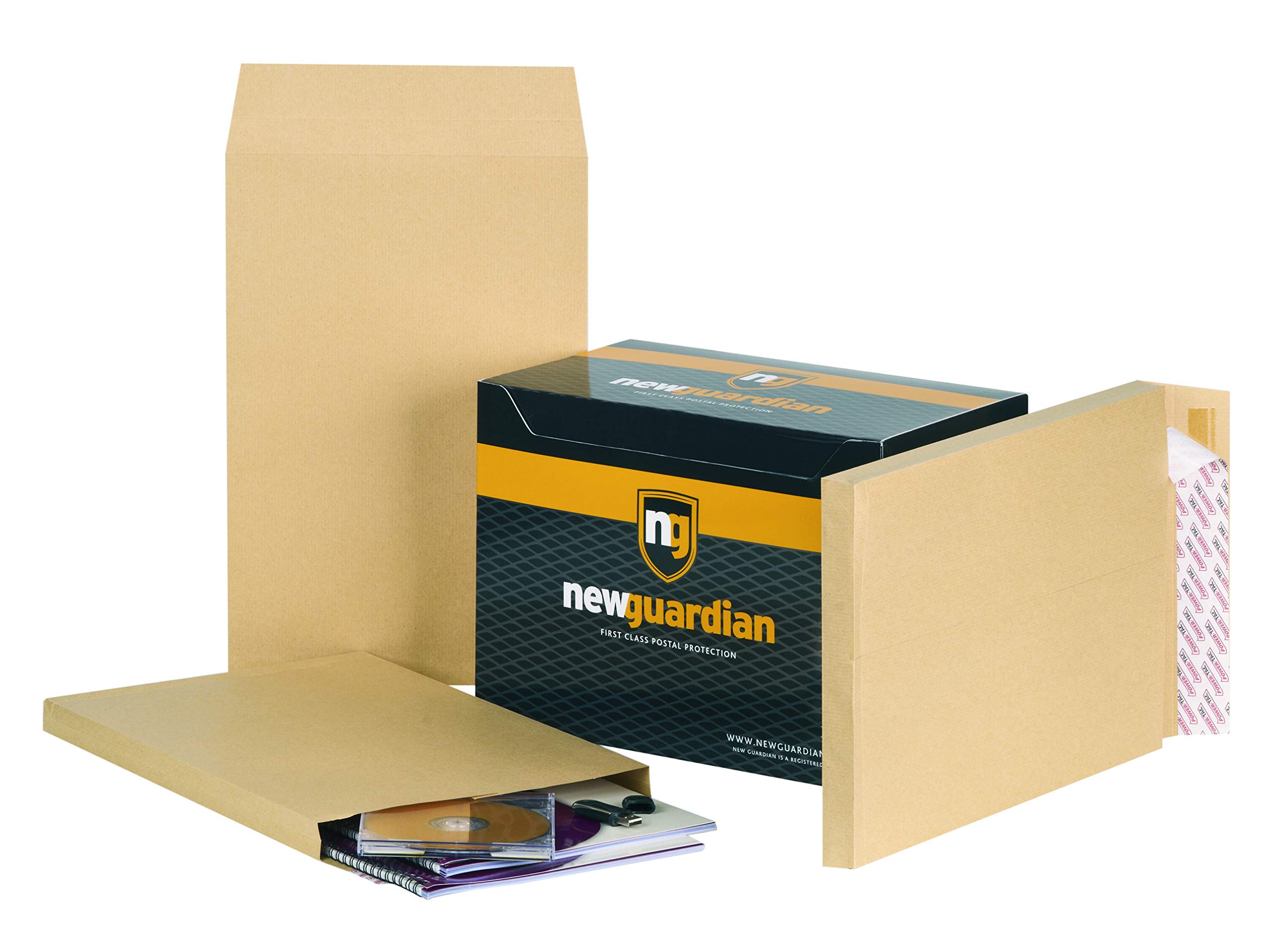 Bongio New Guardian Envelopes Heavyweight Peel And Seal Gusset 25mm 130Gsm Manilla 381X254mm Pack Of 100 from B&Q