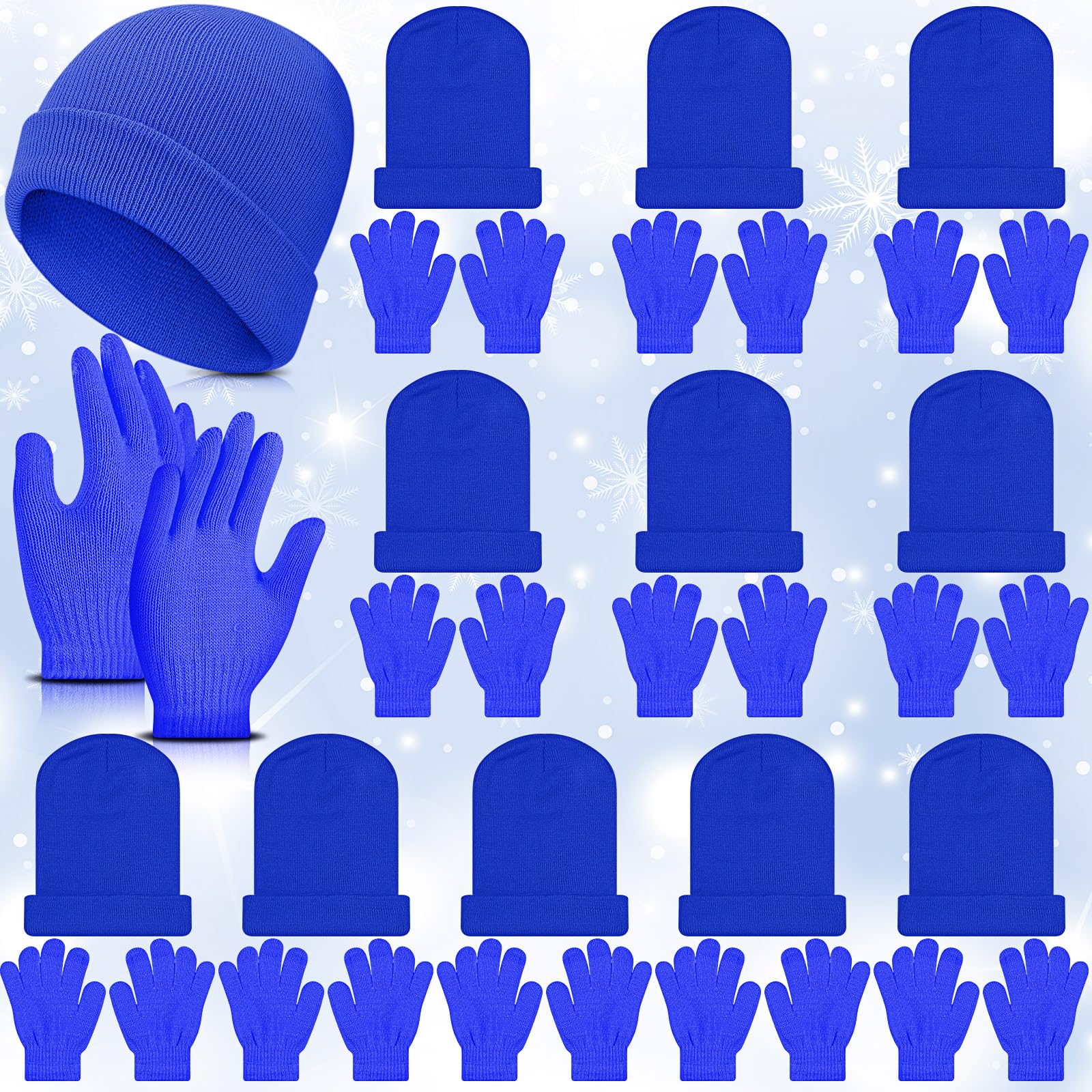 Twistover 24 Pcs Kids Hats and Gloves Sets