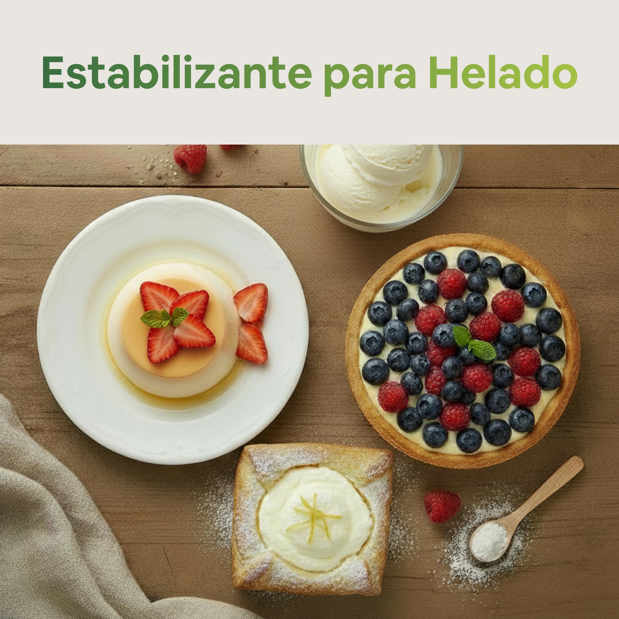 Food Bites Goma Xantana en Polvo 1Kg - Goma Xantana sin Gluten y Vegano ideal para Estabilizante Helado - Emulsificante para repostería incluye eBook DE REGALO con 20 Recetas