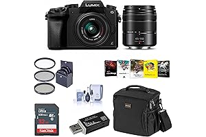 Panasonic Lumix G7 Mirrorless Camera Bundle with Phone Camera Case, Lenses, Filters, and More