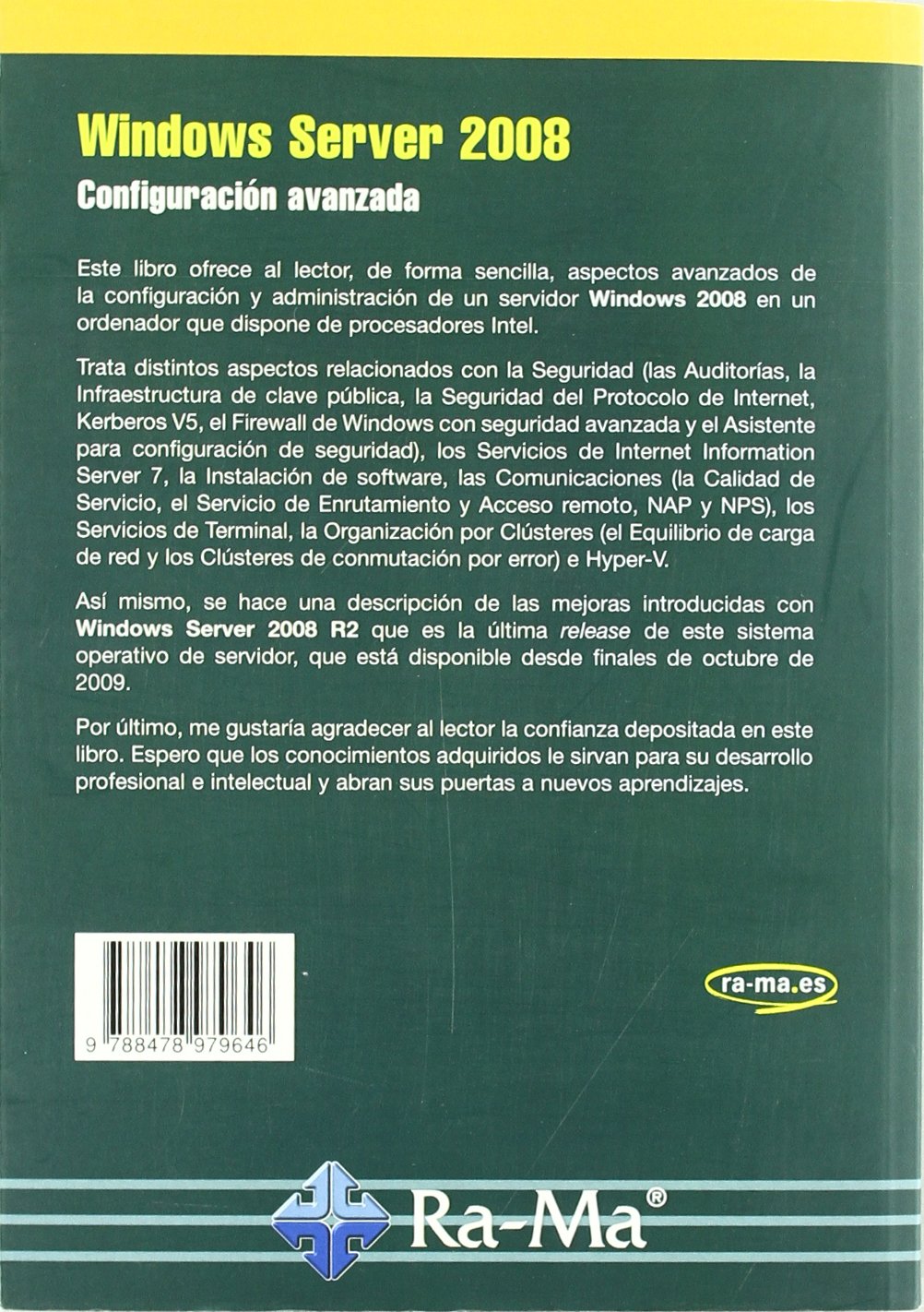 Windows Server 2008 : configuración avanzada