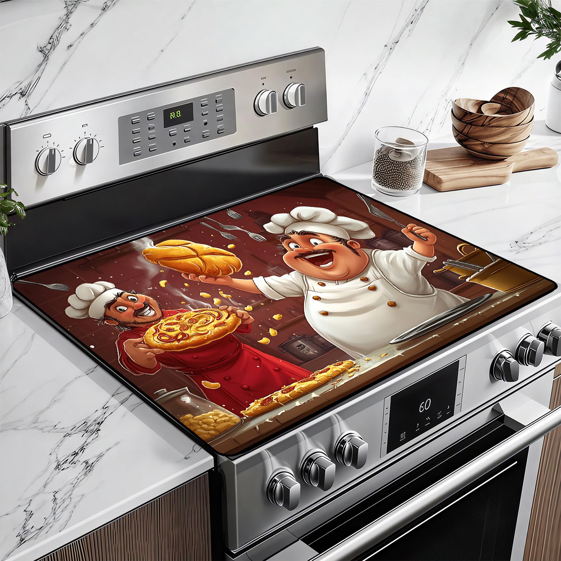Stove Top Cover for Glass Electric Stove (Pizzas, 28.5"L x 20.5"W)