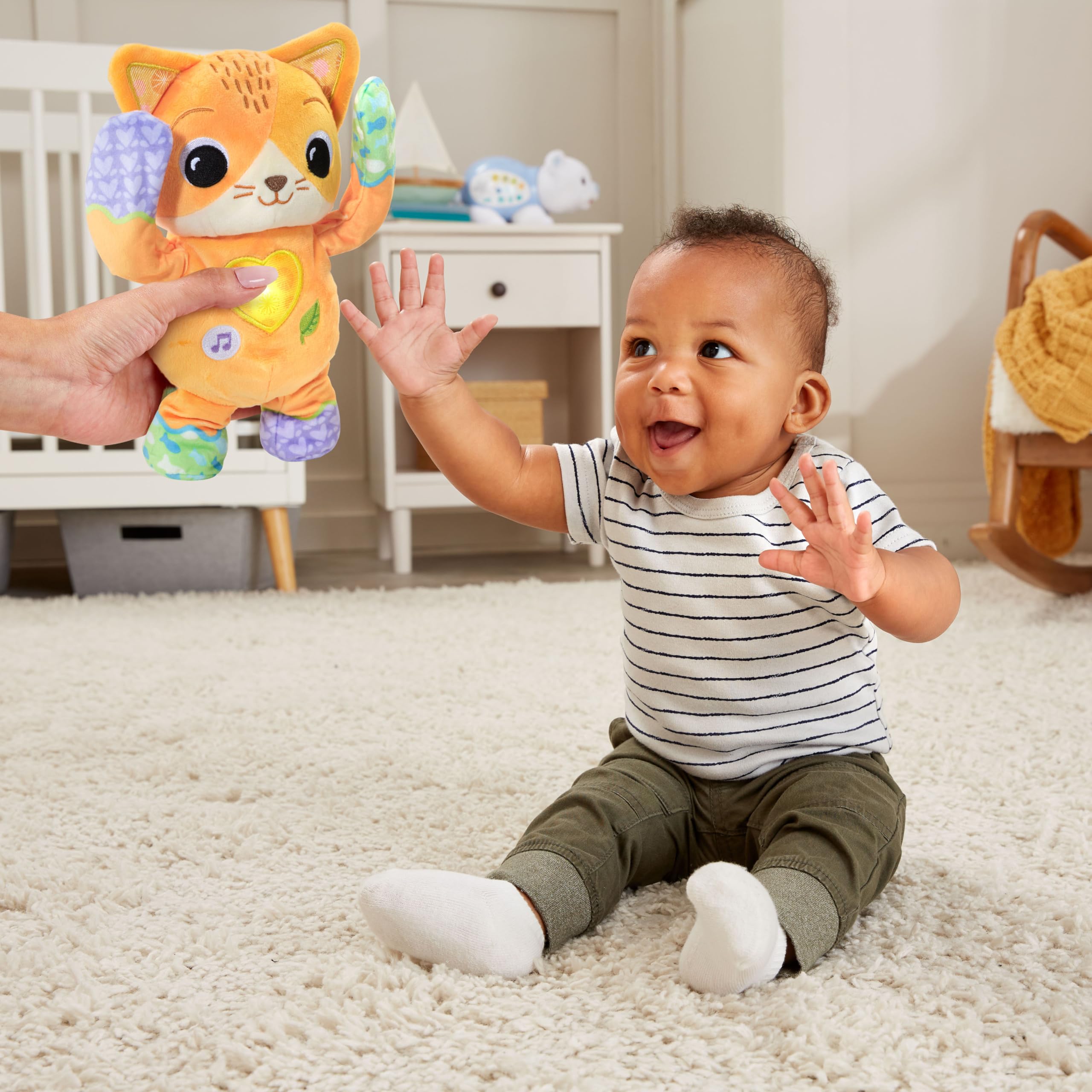 VTech-Baby Gatito Tristrás, Peluche Musical para bebés +12 Meses, Gato Interactivo Cucú-Trás, Estimulación Musical y sensorial, Regalo bebés +1 año, Contenido en español