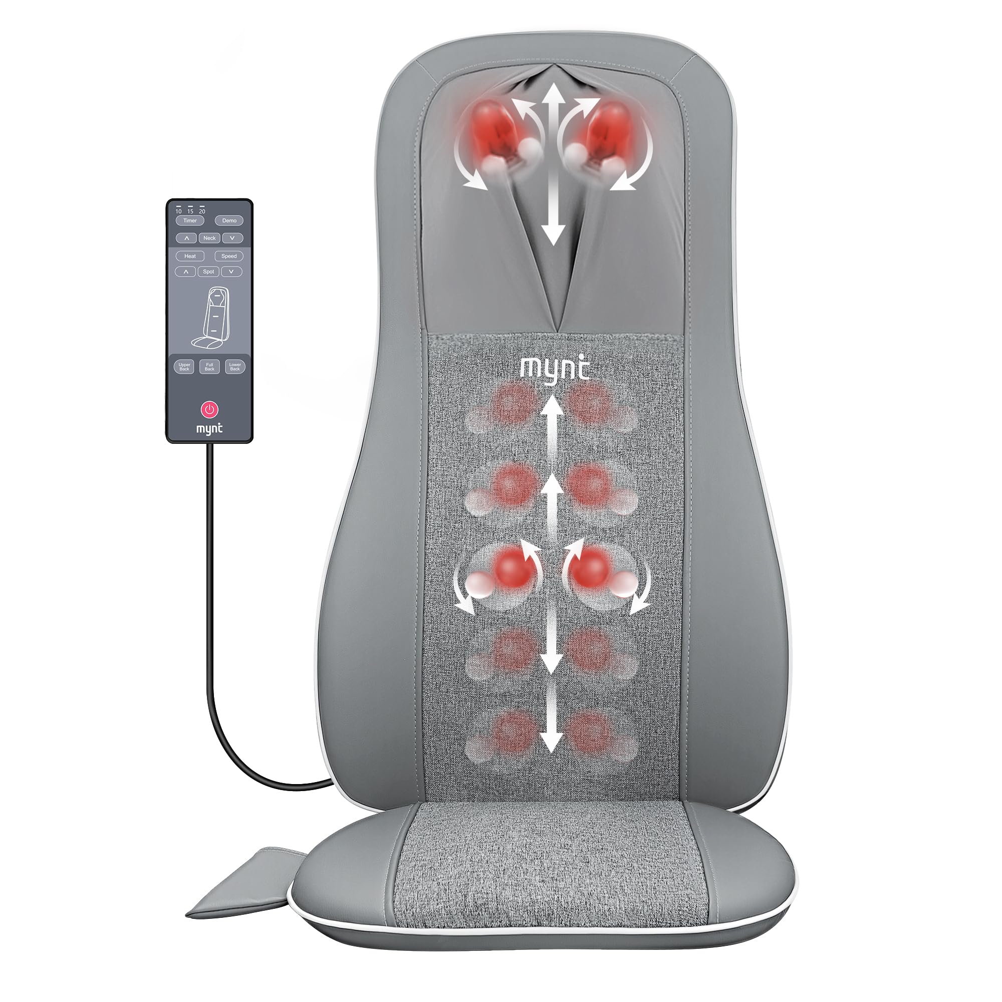mynt vibrating seat massager Amazon.com: Mynt Heated Vibrating Seat Cushion Back Massager, 48 Massages  Custom Setting, Overheating Protection, 8 Vibration Nodes, with Fast  Heating Cushion Pad for Home Office Chair Use : Health & Household main image 0
