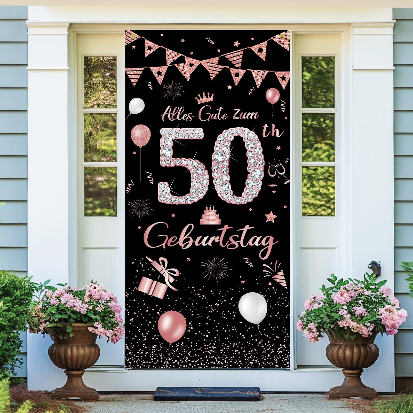 Geburtstag Banner Mann Frau 185 × 90 cm