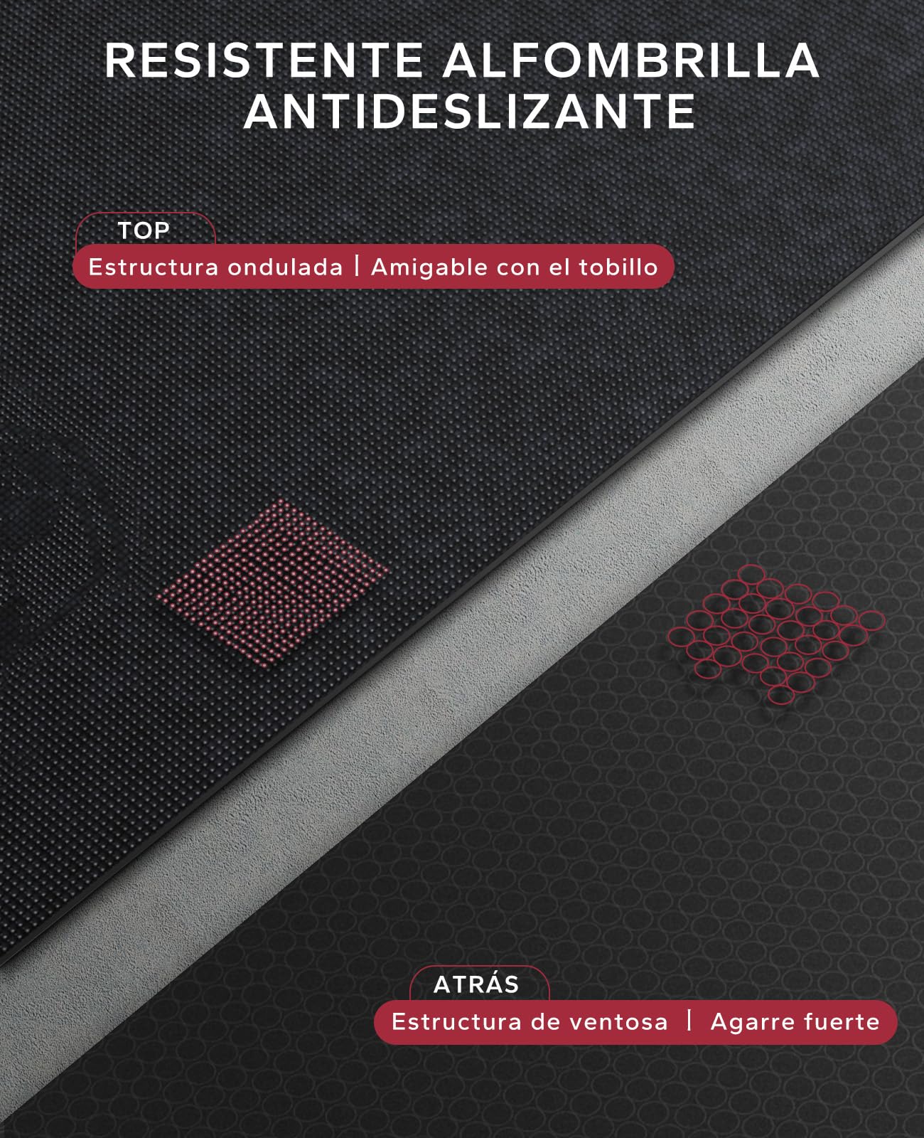HAPBEAR Esterilla Deporte Grande 183×122/213×152/244×183/274×183cm×8mm,Antideslizante Ultraduradero Esterilla Yoga para Ejercicio en Casa, Deporte Familiar, Pilates, Gimnasia