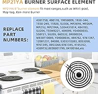 Vista 4 de AMI PARTS MP21YA Electric Range Burner Surface Element (8 Inch) Compatible with Whirl-pool May-tag Ken-more Stove Burner Surface Element