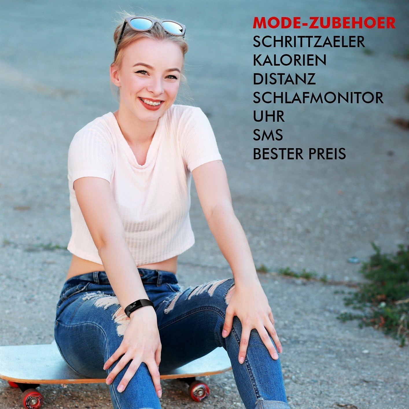 NAKOSITE SB2433 Pedometro Contapassi da polso, Fitness Activity Tracker, Conta Calorie, Distanza, Monitor Sonno, Orologio Sport. Bluetooth 4.0, per Android 4.4 o IOS 7.1 o superiori. PIÙ: SMS… NAKOSITE SB2433 Pedometro Contapassi da polso, Fitness Activity Tracker, Conta Calorie, Distanza, Monitor Sonno, Orologio Sport. Bluetooth 4.0, per Android 4.4 o IOS 7.1 o superiori. PIÙ: SMS…