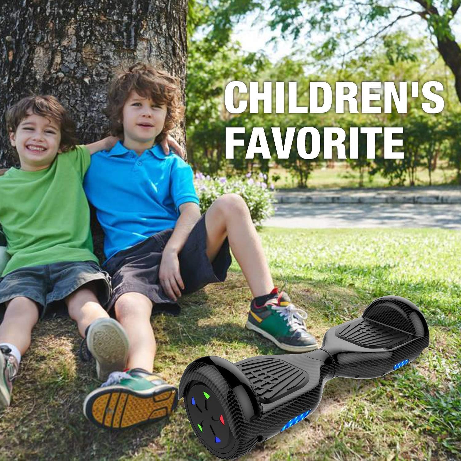 GeekMe Hoverboards Auto bilanciamento Scooter 6.5 '' Regalo per Bambini e Adulti - Bluetooth Altoparlanti LED luci