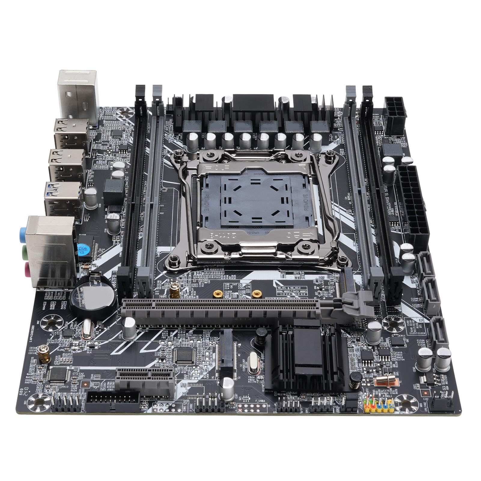 Annadue Scheda Madre M-ATX X99 Scheda Madre Micro ATX Scheda Madre Mini ATX per LGA 2011-3 Supporta I7 e E5 V3 V4 CPU DDR4 3200MHz 128GB 4 M.2 NVMe NGFF 3.0 PCIe Gigabit LAN