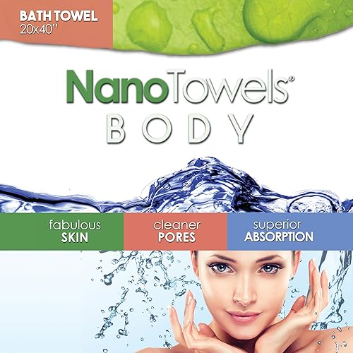 Miniatura 4 de Nano Towels - Toalla de baño y ducha corporal. Enorme y súper absorbente. Limpia la suciedad, el aceite y los cosméticos. Úsalo como toalla de lujo
