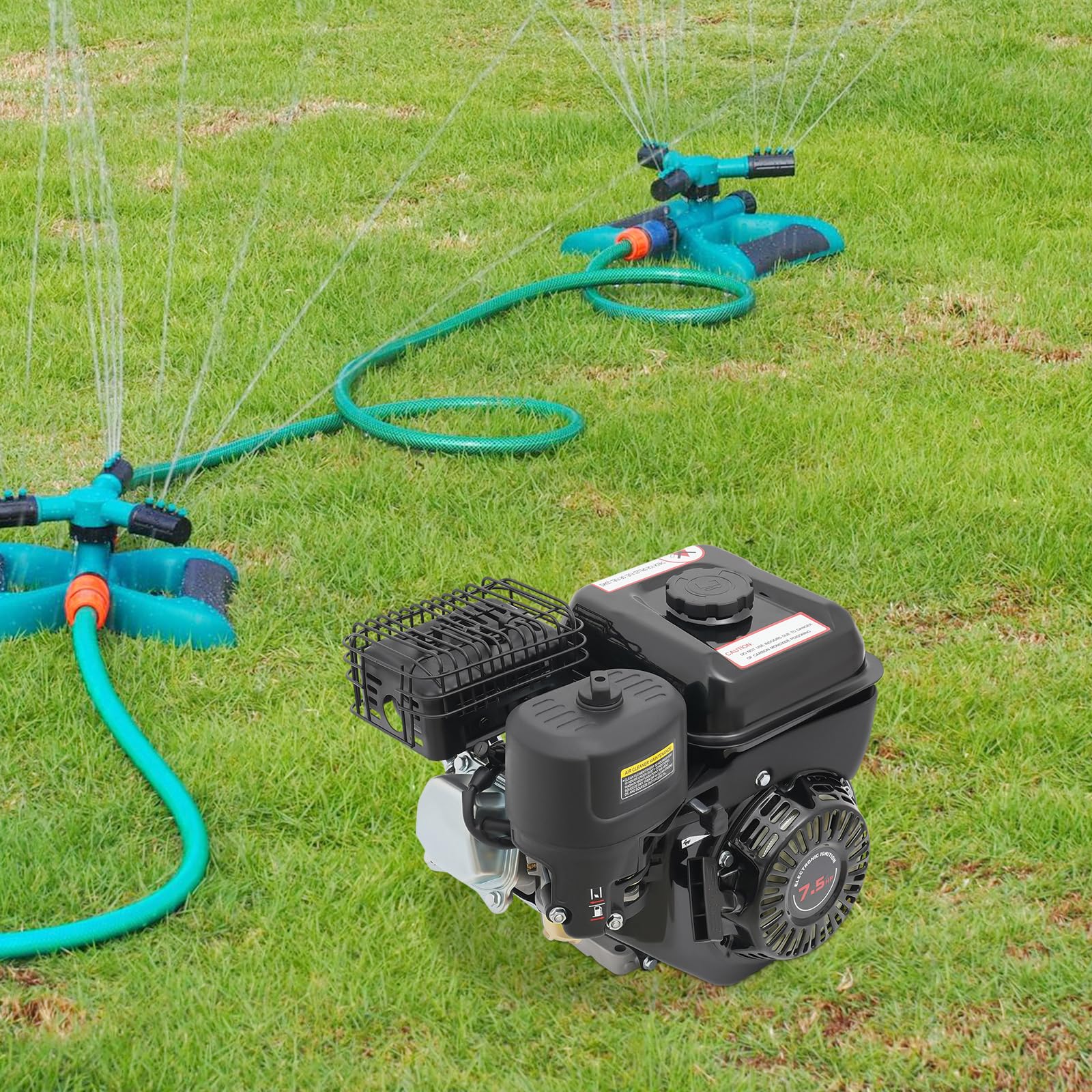 Motor de gasolina de 4 tiempos, motor de gasolina de 212 cc, motor de un solo cilindro, potente y económico motor de combustión interna para agricultura, maquinaria de construcción, bombas de agua