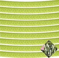 Vista 26 de Paquete de 10 guirnaldas de flecos metálicos de oropel de 10 pies para colgar en la pared, telón de fondo para flotadores de desfile, despedida