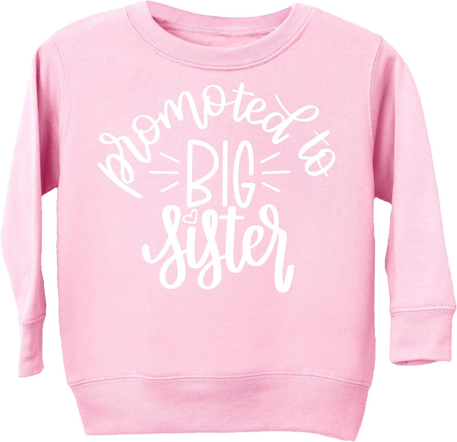Olive Loves Apple Promoted to Big Sister Sweatshirt Sibling Reveal Announcement for Baby and Toddler Girls Sibling Outfits