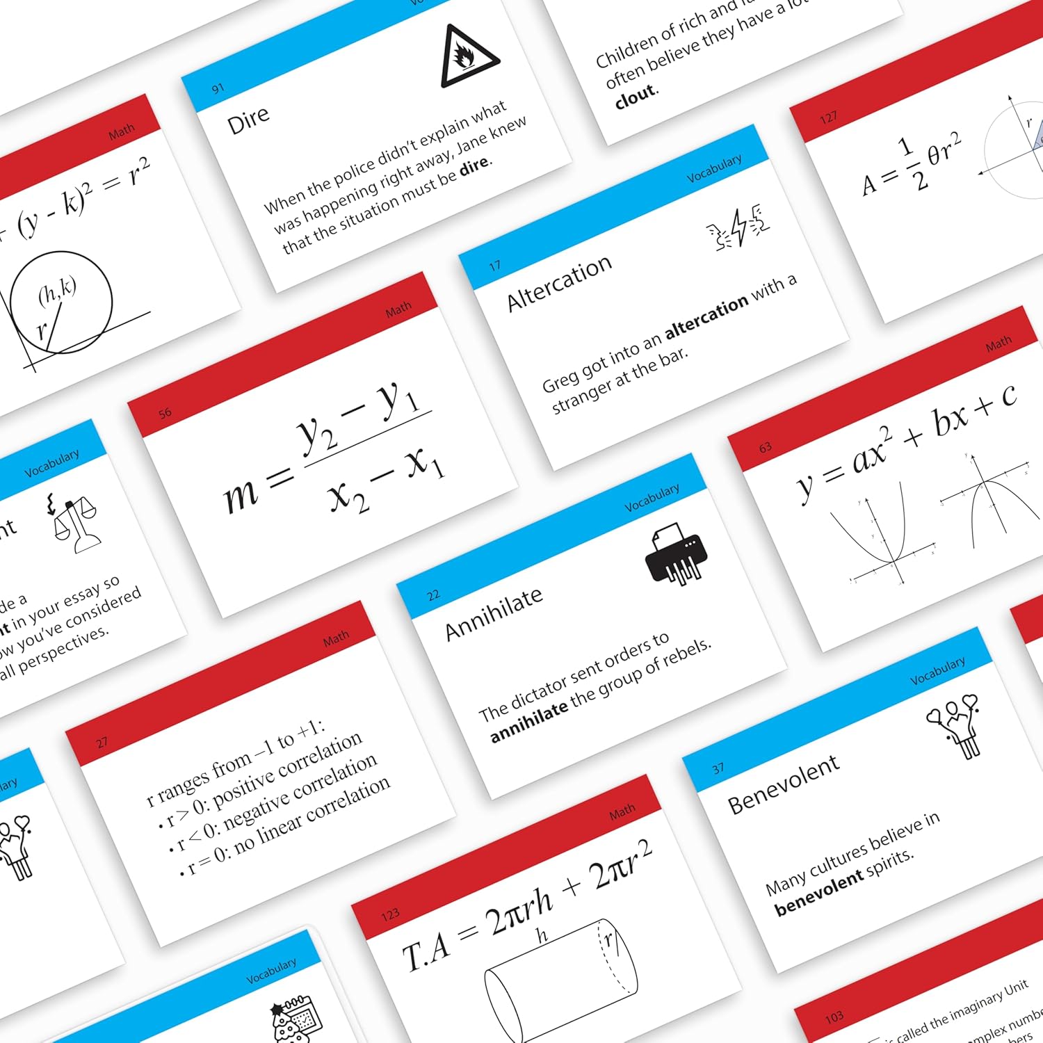 SAT Flash Cards 2026 | 400 SAT Vocabulary and SAT Math Flash Cards | SAT Prep | SAT Vocab Cards | SAT Prep Cards | SAT Words | SAT Classroom and Home Kit | SAT Digital Prep
