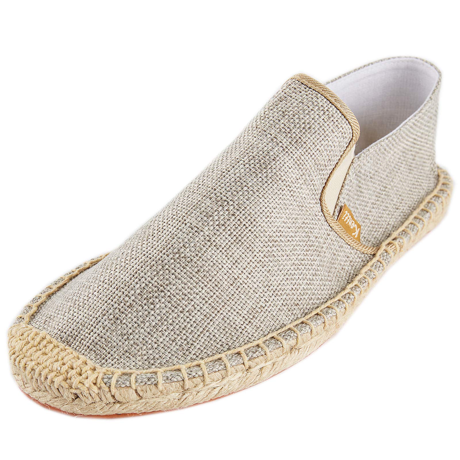 kentti Men's Casual Canvas Slip on Flat Espadrilles-picture-32