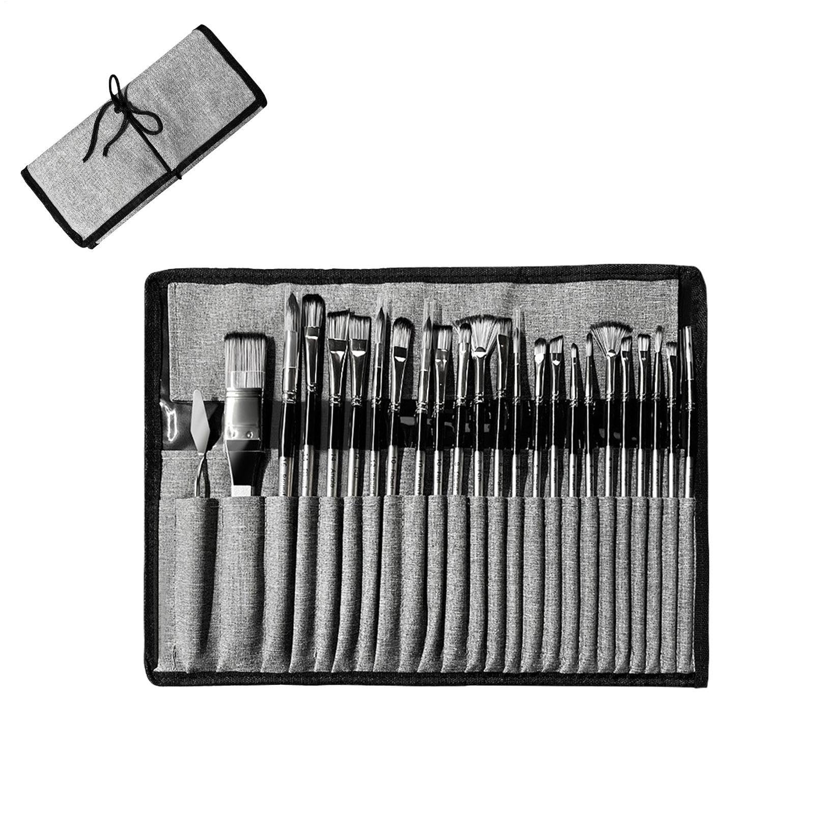 Kit de pinceles de pintura acrílica para revestimiento de roca casera
