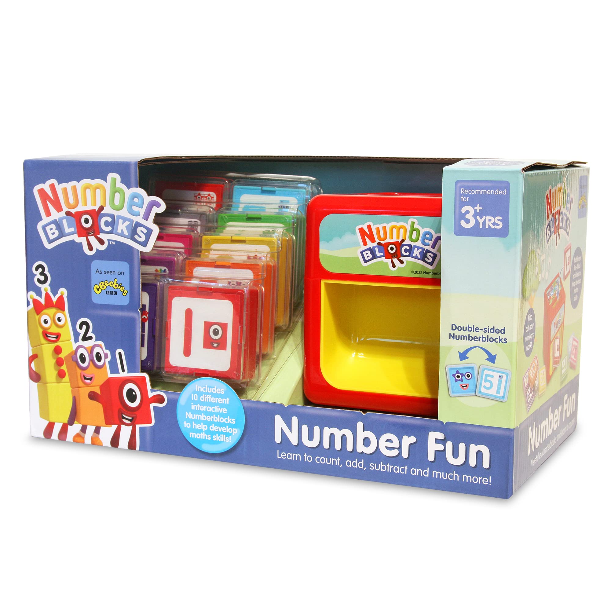 Numberblocks AN10 Toy-Count with Number Blocks and Learn Basic Maths-Perfect for Interactive Play & Child Development, Features 8 Fun Activities, 3+ Years, Multiple