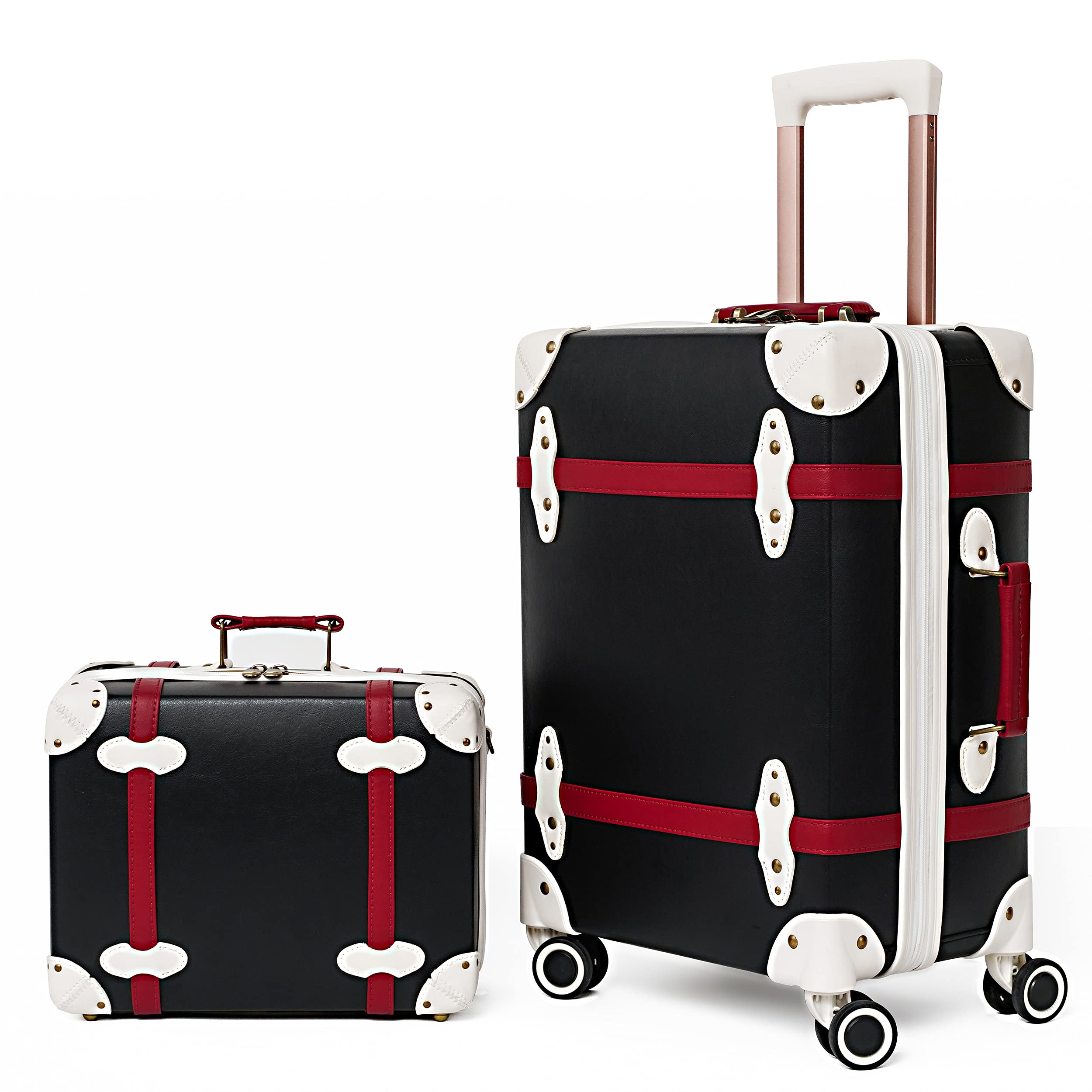 Buy Vintage Luggage Set of 2 Pieces, Lightweight Hardside Spinner