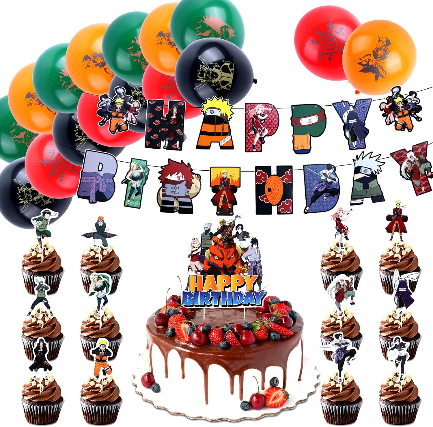 32 Pcs Anime Birthday Party Supplies, Birthday Party