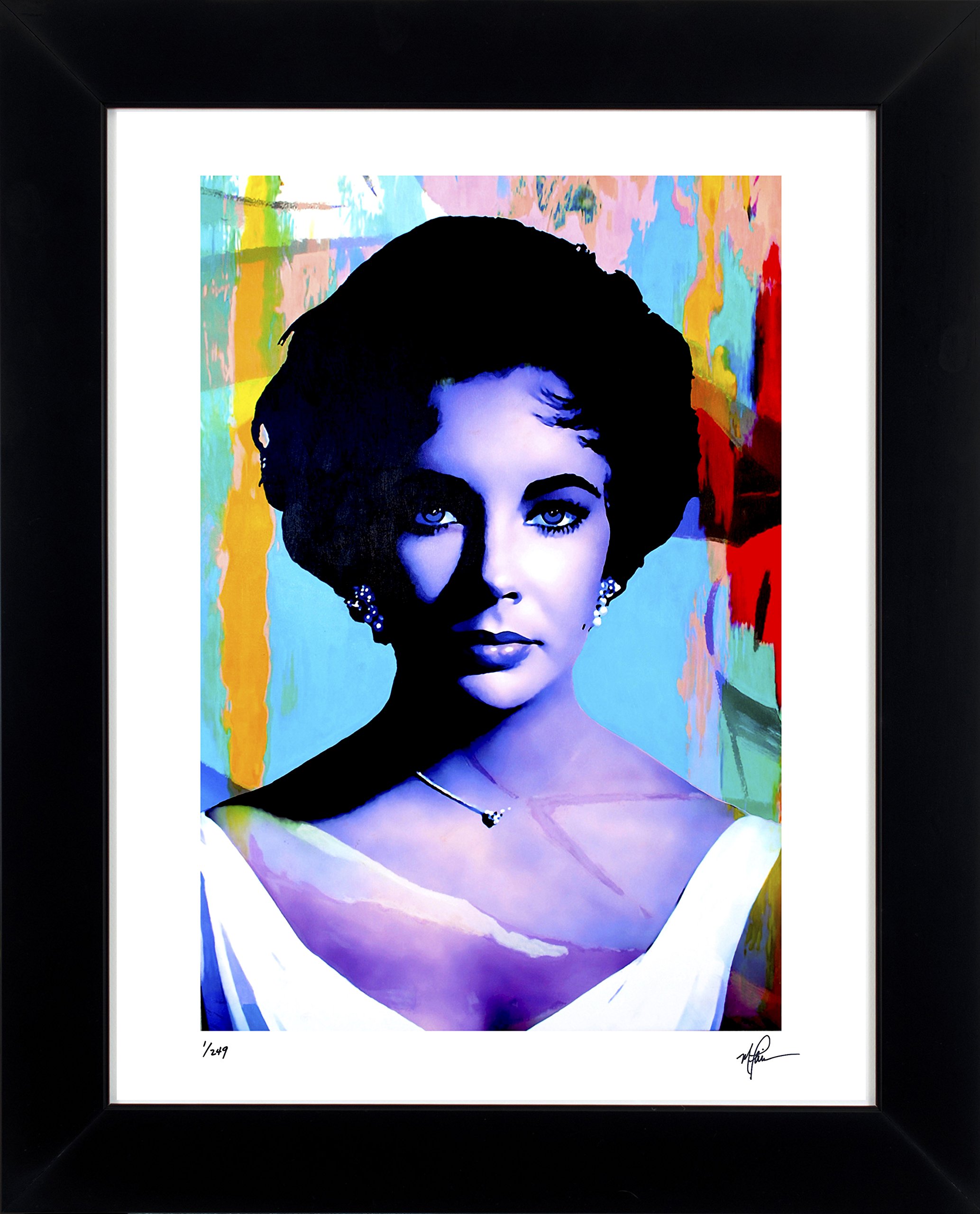 Liz Taylor Art Print Abstract Modern Artwork Signed Framed - 21 x 25 Wall Art COP2