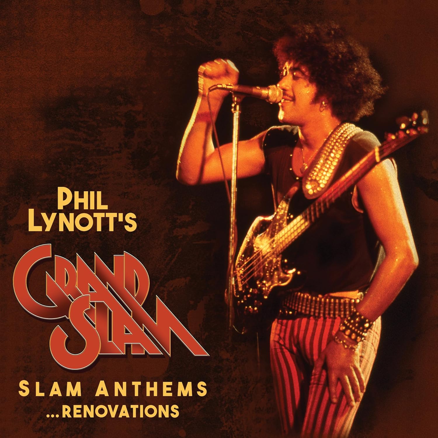 SLAM ANTHEMS...RENOVATIONS (GOLD VINYL) por Phil + Grand Slam Lynott — capa do álbum