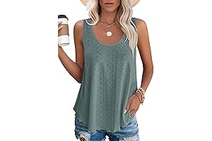 Loose Women's Tank Tops: Embroidered Elegance for Summer