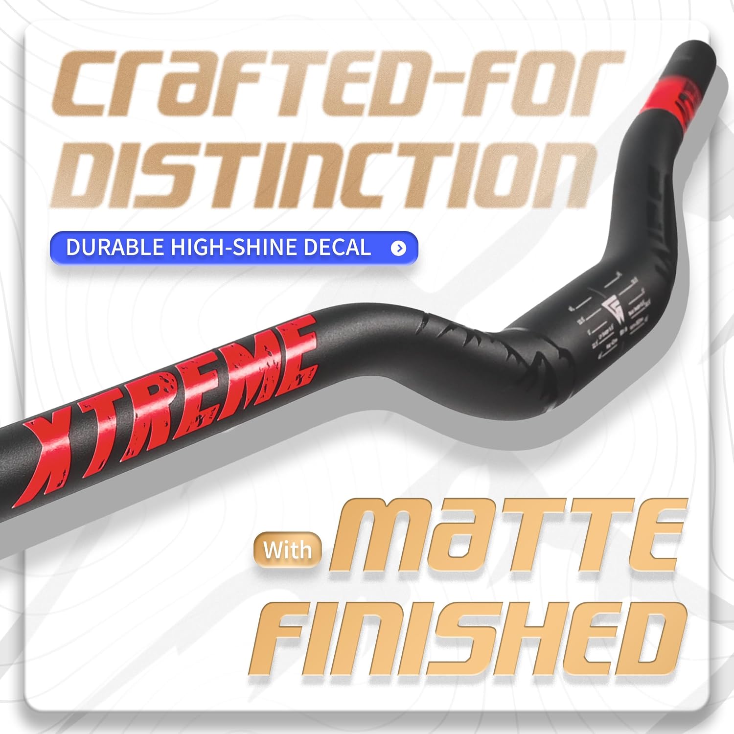 WFS Xtreme 31.8 x 800mm Handlebar 40mm Rise, Black x Red