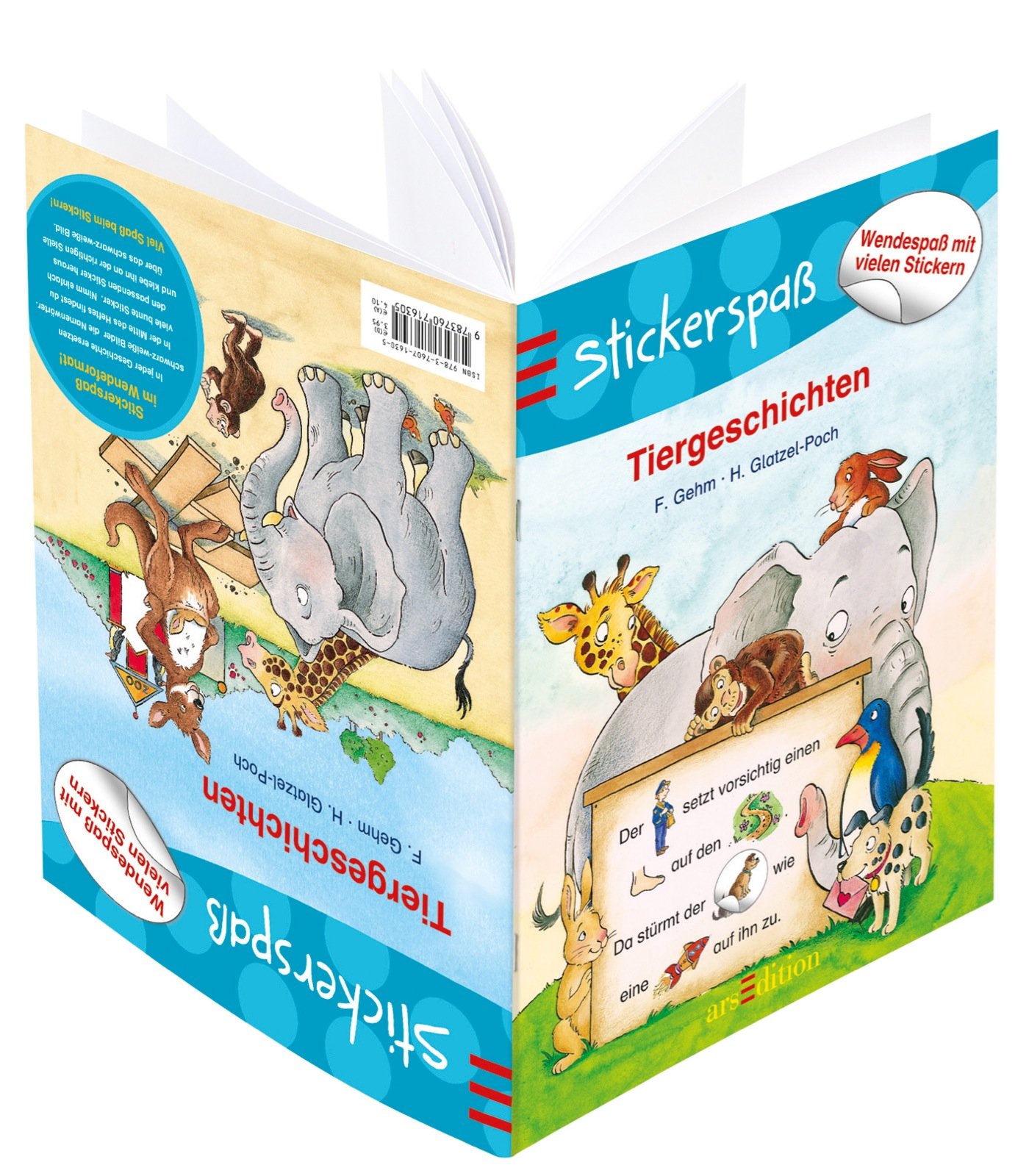 Stickerspaß - Tiergeschichten: Wendespaß mit vielen Stickern (Stickerspaß-Wendeheft)