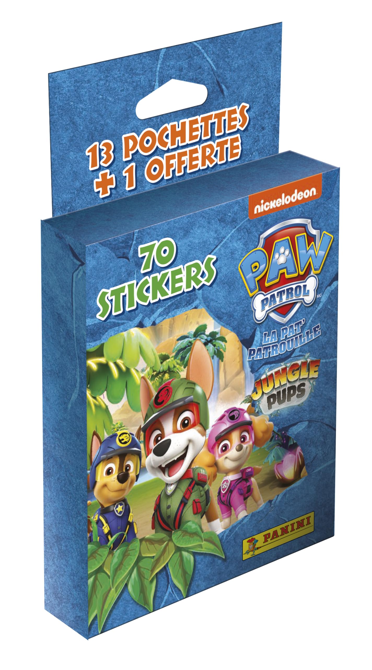 Panini 004850KBF14 Mission Jungle Paw Patrol Pack of 13 Pockets + 1 Free