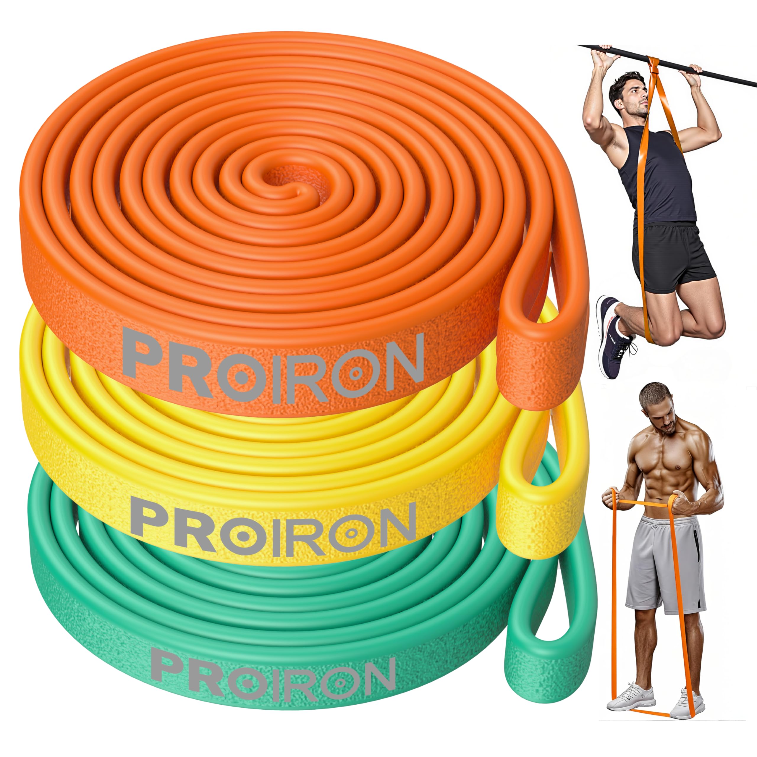 PROIRON Ultra Comfortable Resistance Bands/Pull Up Bands, Super Stretch Loop Band Non Slip for Men Women Muscle Strength Training, Assist Pull Ups, Gym Fitness Exercise, Physio -2080mm Long