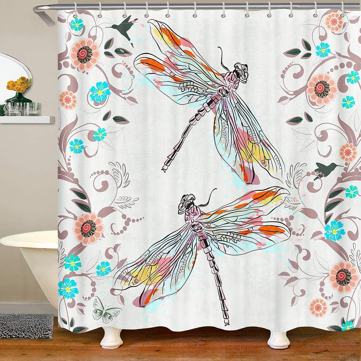 dragonfly shower hooks