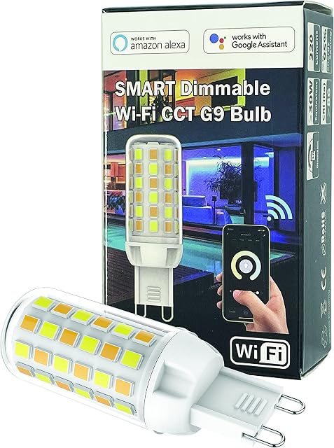 FluxTech - Wi-Fi Smart Dimmable CCT Colour G9 Bulb x Pack 2
