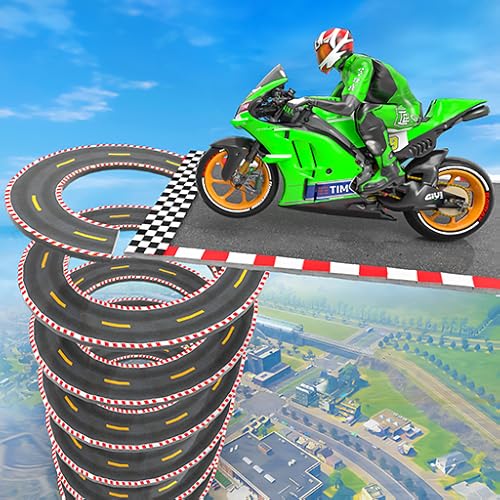 Open-World-Bike-Stunt-Spiel 3D: Top-Mega-Ramp-Motorradspiele, Multiplayer-Radrennen auf unmöglichen Strecken mit allen verrückten Bike-Stunts-Spielen Open-World-Bike-Stunt-Spiel 3D: Top-Mega-Ramp-Motorradspiele, Multiplayer-Radrennen auf unmöglichen Strecken mit allen verrückten Bike-Stunts-Spielen