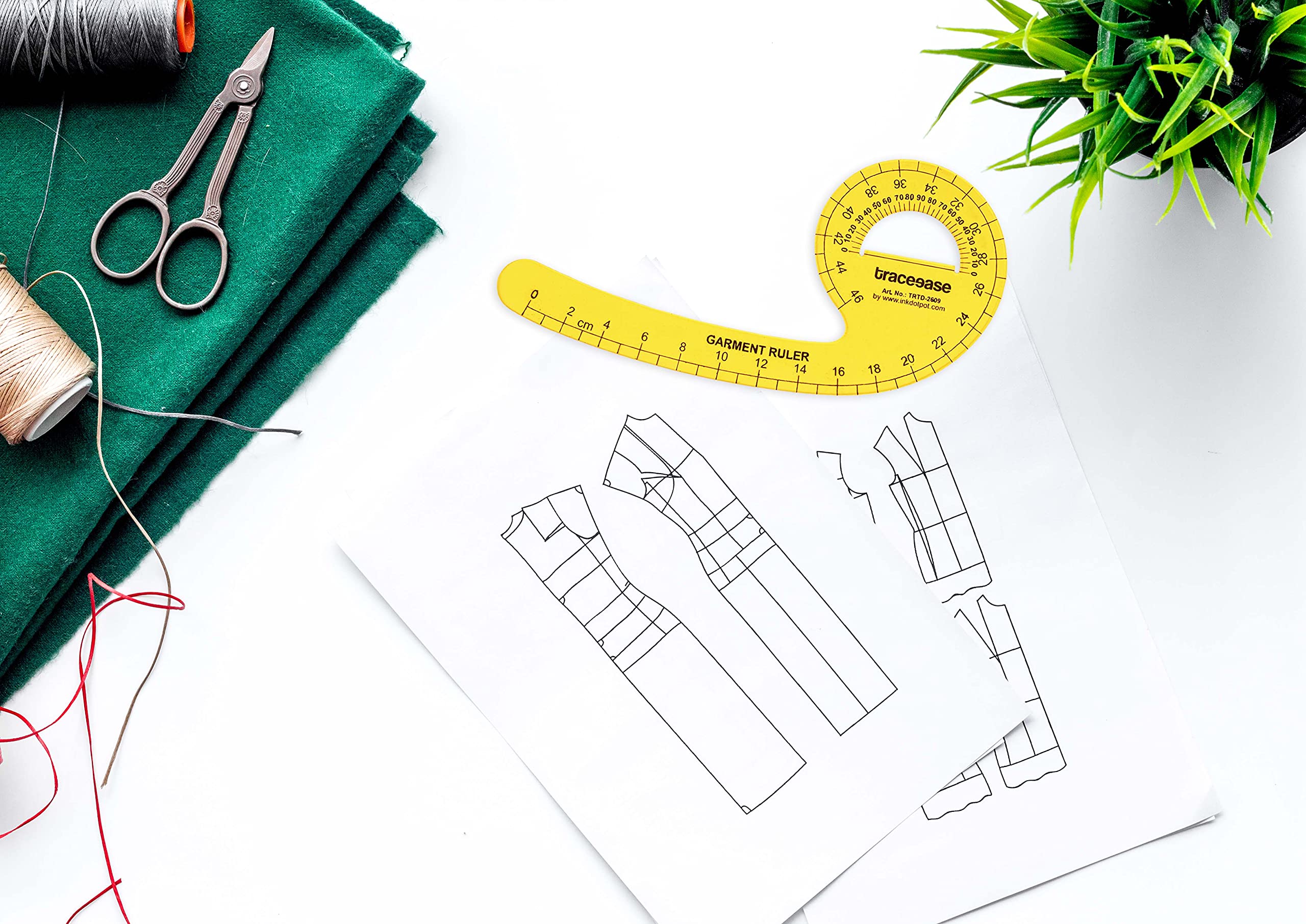 Traceease Strumenti Di Cucito In Plastica Metrica Francese Strumenti Metrici A Forma Di Curva A Forma Di Designer E Sarti Sottoscrizione Righello Set Set Di Righelli Sartoriale- Lotto Di 10 Pz
